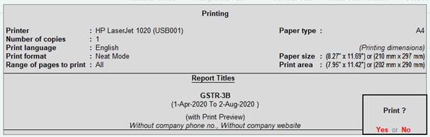 GSTR-3B Reports to File GST Returns in Tally.Erp9